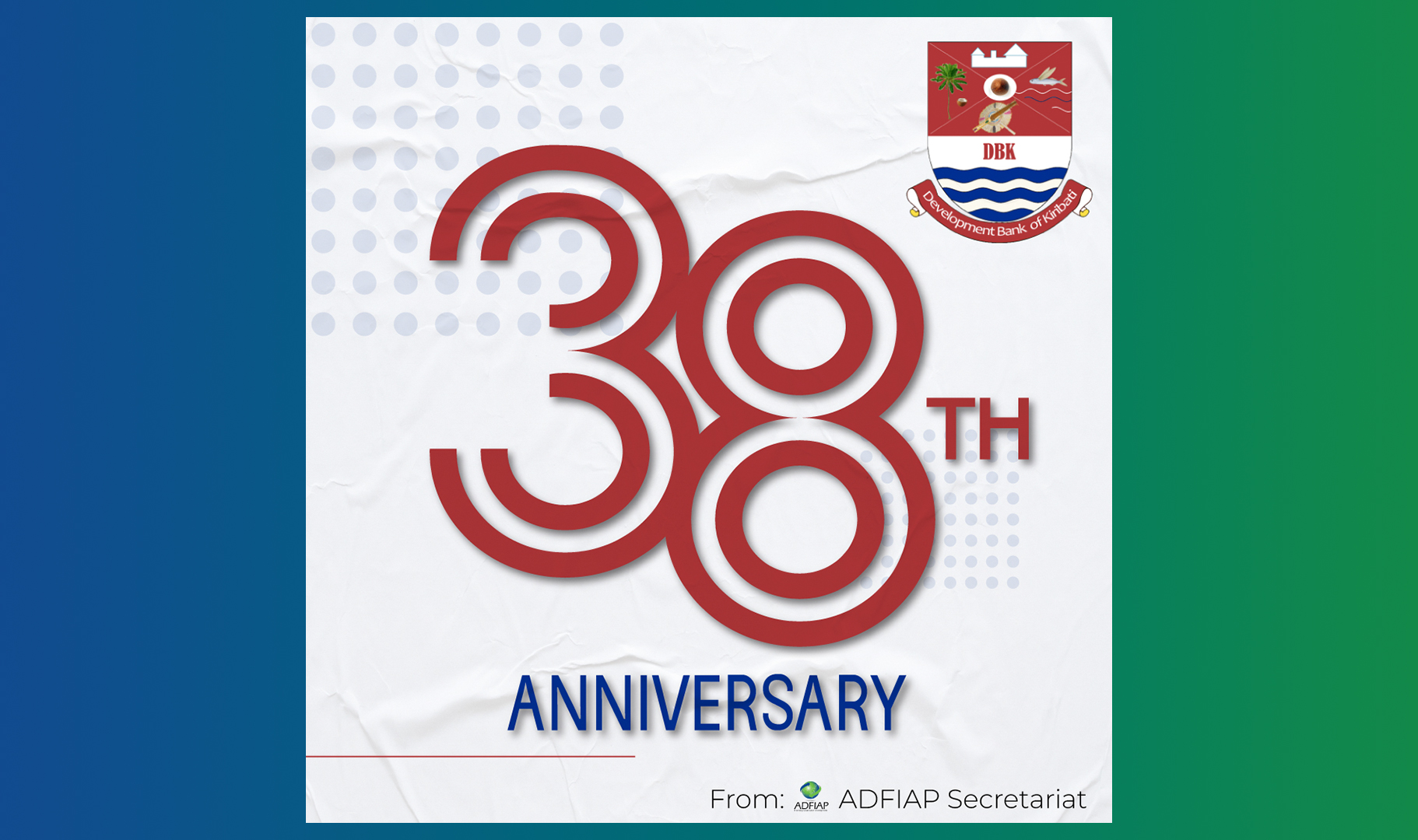 Development Bank of Kiribati Celebrates 38 Years of Service